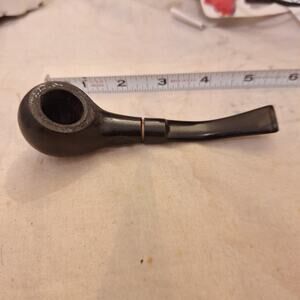 Vintage 1960's "THE SMOKE" Tobacco Pipe Red Removable Stem Smoking Retro